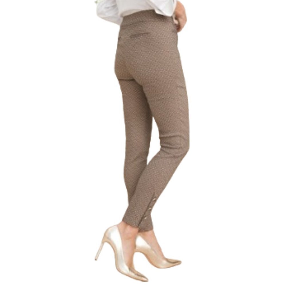 Chicos Brigitte Diamond Jacquard Ankle Pants business office corpcore size 8 M - Picture 12 of 13